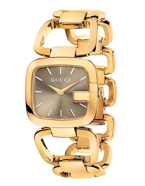 gucci digital watch gold|gucci gold watches ladies.